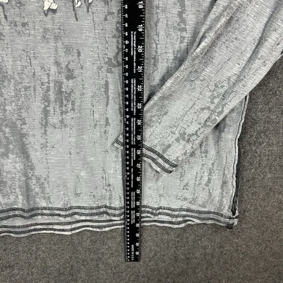 Affliction Shirt Men’s 3XL Gray Live Fast Graphic Biker Y2K - Picture 5 of 7